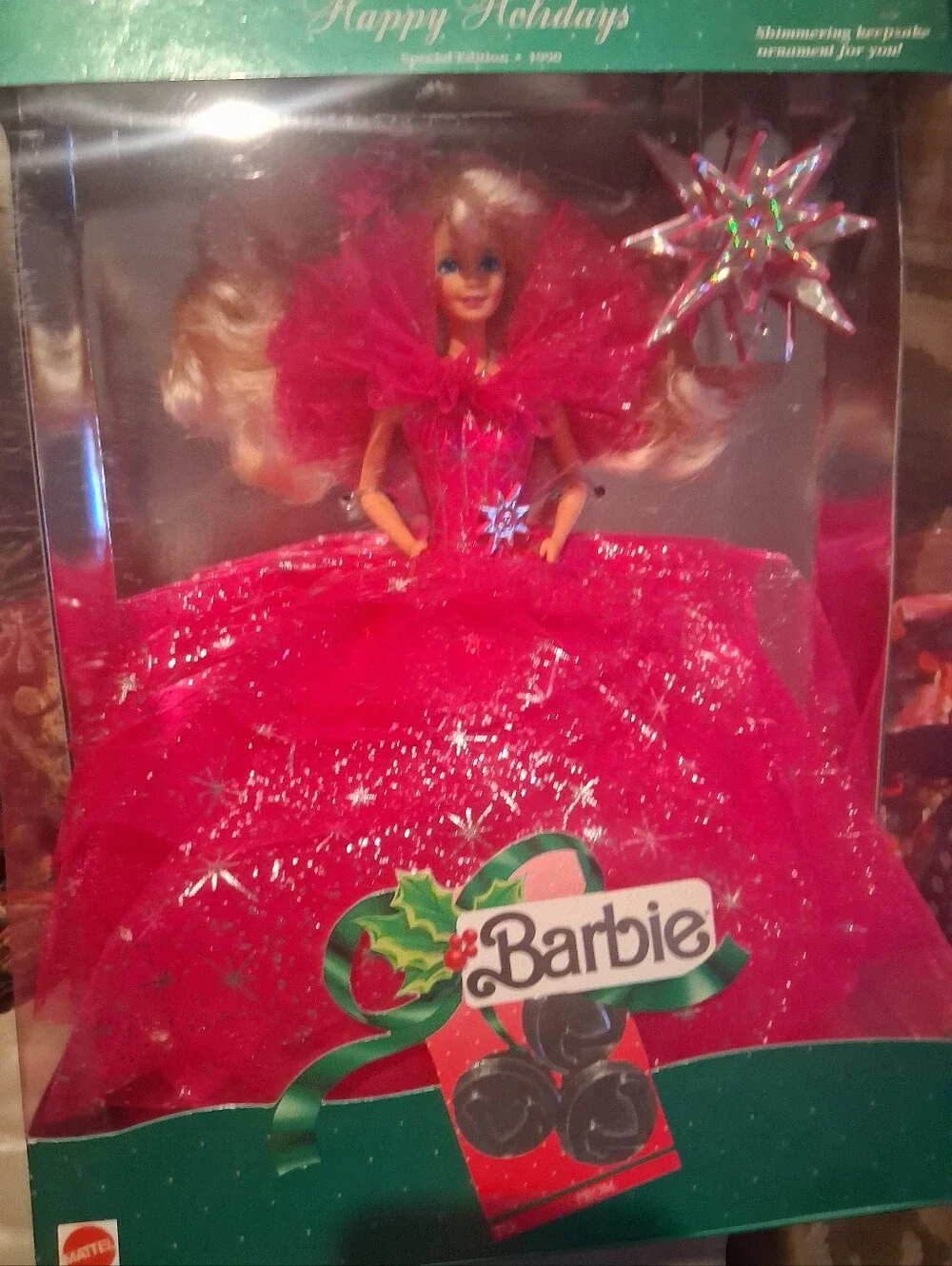 Barbie Holiday Collector Doll in Red Sparkle Gown - Barbie